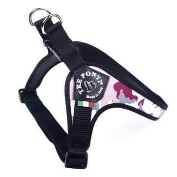 TrePonti Geschirr verstel Pink Camou 2,5