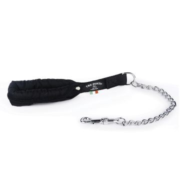 TrePonti Leine mit Kette Schwarz 60cm