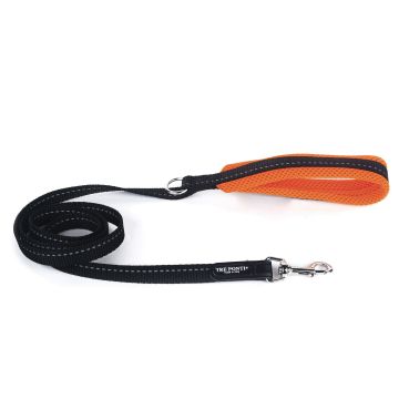 TrePonti Leine Fluo Schwarz&Orange 130cm