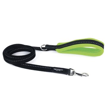 TrePonti Leine Fluo Schwarz&Grün 130cm