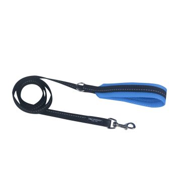 TrePonti Leine Schwarz&HellBlau 130cm
