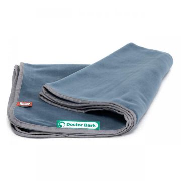 DoctorBark Kuscheldecke blaugrau M