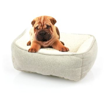 Hunde- und Katzenbett Romeo S, beige