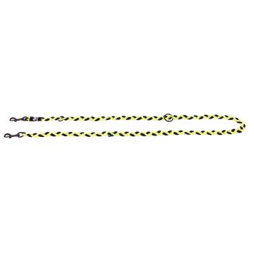 Führleine geflochten 20mm/200cm sw-gelb