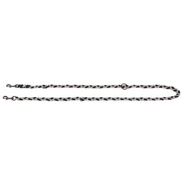 Führleine geflochten 10mm/200cm sw-grau