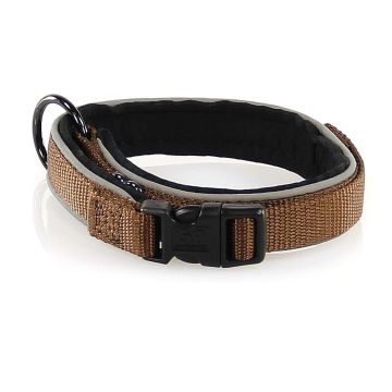Halsband Crio reflektierend 15mm braun