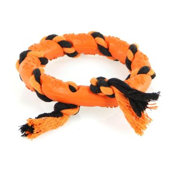 Spielring Jowa m. Baumwollseil orange/sw