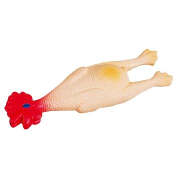 swisspet Latexhuhn mit Quietsch, L=24cm