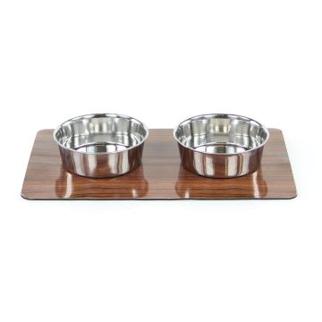 SP Magnetmatte m/2Edelstahlnäpfe(2x1.5L)