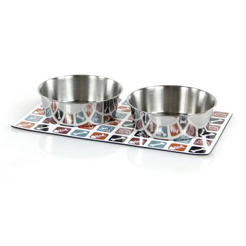 swisspet Magnetmatte Cats&Dogs m/2 Näpfe