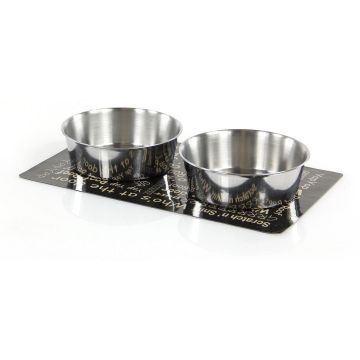 swisspet Magnetmatte Woof m/2 Stahlnäpfe