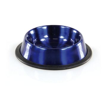 Edelstahlnapf Twillight 0.25l blau
