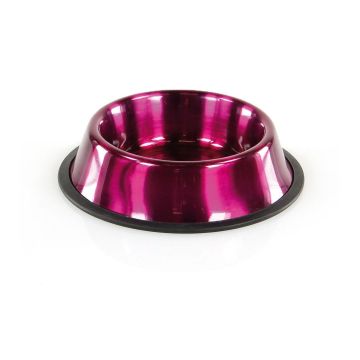 Edelstahlnapf Twillight 0.25l pink