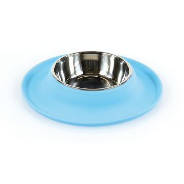 Hunde- &Katzennapf,mit Silikonbecken, M