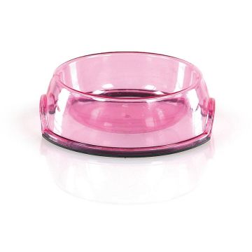 Mini Napf transparent rund, S, rosa