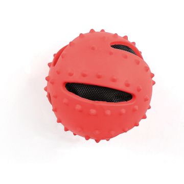 Hundespielzeug Joy-Ball D=9.5cm rot/sw