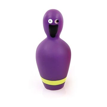 Hundesp. Mini-Vinyl-Bowlingkegel violett