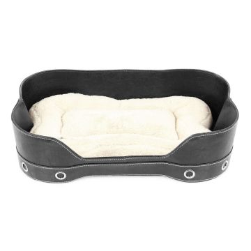 Hunde- & Katzenbett Richmond,beige/schw.
