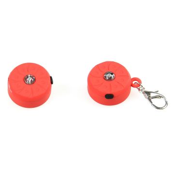 Glitzi-Blinker mit Metallhaken D30mm rot