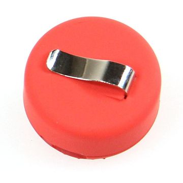 Glitzi-Blinker mit Metall-Klipp 30mm rot