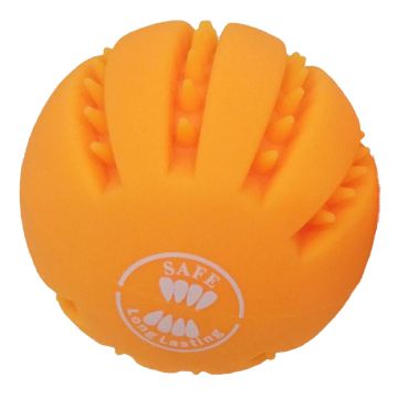 Hundespielzeug Dental-Leuchtball, orange