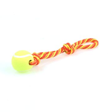 swisspet Tuggaball m/Nylon-Seil orange