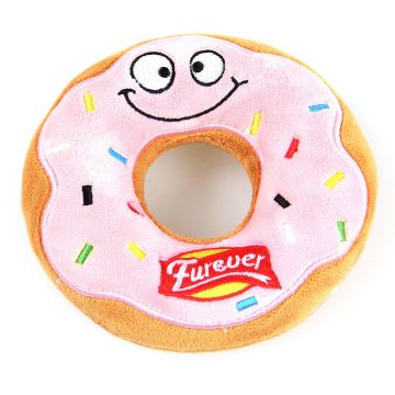 swisspet Plüsch-Donut D=12cm braun/rosa