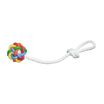 Hundespielzeug Nobbly Ball mit Seil