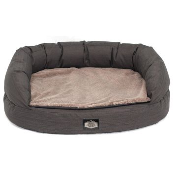 TrendLine H & K-Rundsofa Genua S braun
