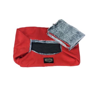 H- & Katzenbett Überzug Pluo28 S rot