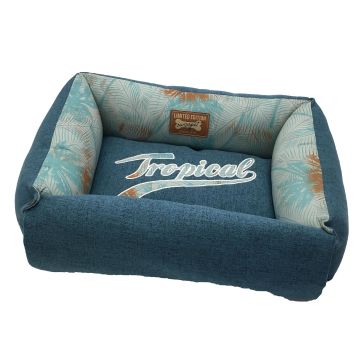 swisspet H- & Katzenbett Tropical L blau