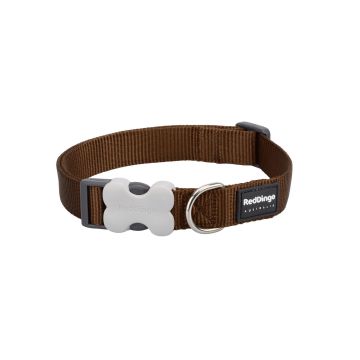 RedDingo Dog Collar Plain Brown M