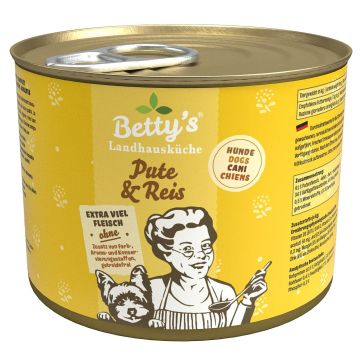 Bettys Landhausküche Truthahn&Reis 200g