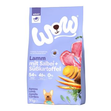 WOW Trockenfutter Minis Adult Lamm 1kg
