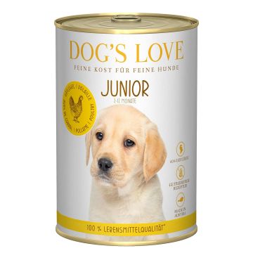 DOGS LOVE Geflügel Zucchini&Apfel 400g
