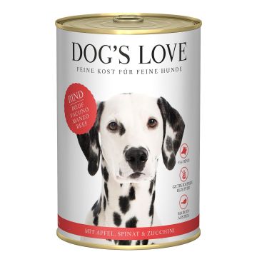 DOGS LOVE Rind Apfel&Spinat&Zucchi 400g