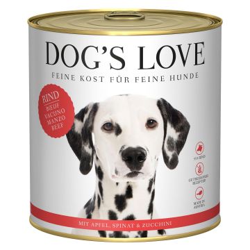 DOGS LOVE Rind Apfel&Spinat&Zucchi 800g