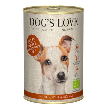 DOGS LOVE Rind Reis&Apfel&Zucchini 400g