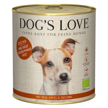 DOGS LOVE Rind Reis&Apfel&Zucchini 800g