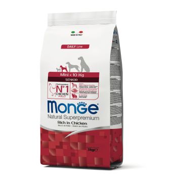 Monge Dog Senior Mini Chicken 3kg