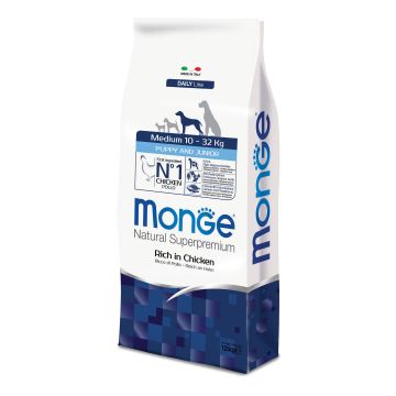 Monge Dog Puppy&Jun. Medium Chicken 12kg