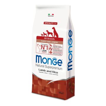 Monge Dog Puppy&Jun ALL BREEDS Lamb 12kg