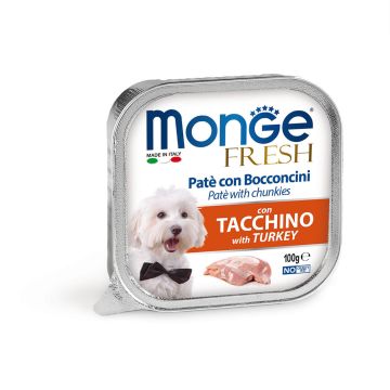 Monge Dog FRESH Pâté Turkey 100g
