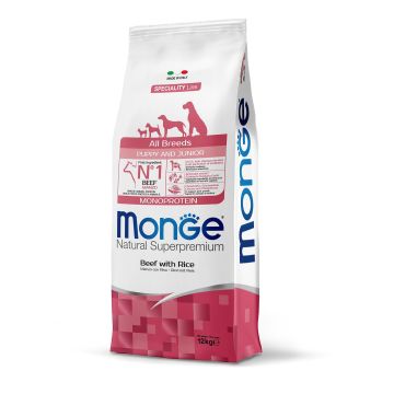 Monge Dog Puppy&Jun ALL BREEDS Beef 12kg