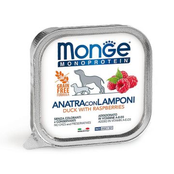 Monge Dog Monopro. Duck&Raspberries 150g