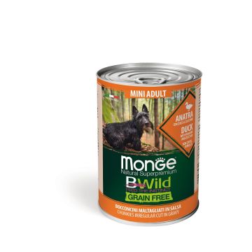 Monge Dog BWild Wet Mini Adult Duck 400g