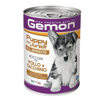 Gemon Dog Puppy Chicken&Turkey 415g