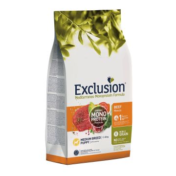 Exclusion Dog Puppy Medium Beef 12kg