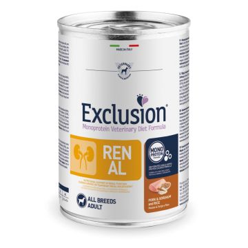 Exclusion Dog VET Adult All Br Pork 400g