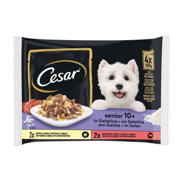 Cesar Pouch Senior 10+ 4x100g